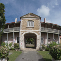 Image of the front entrance of the Barbados Museum &amp; Historical Society